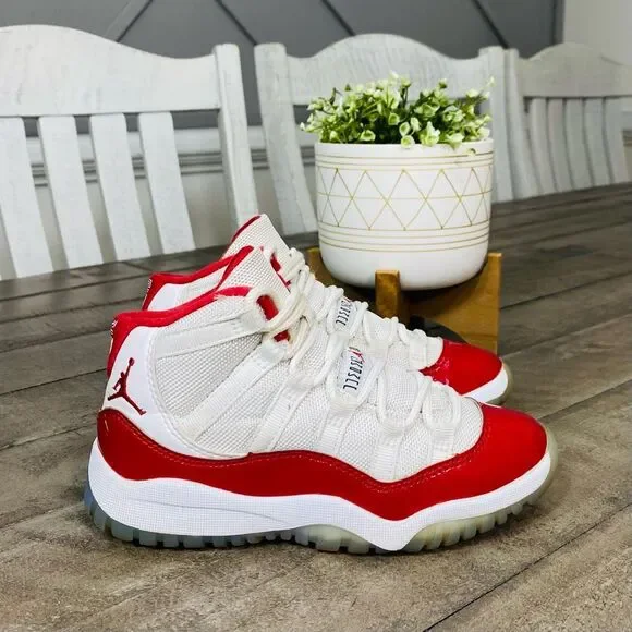 Nike Air Jordan 11 Retro Cherry  Sneakers Size 12C - Picture 2 of 6
